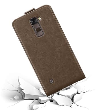 LG STYLUS 2 deksel flip cover (brun)