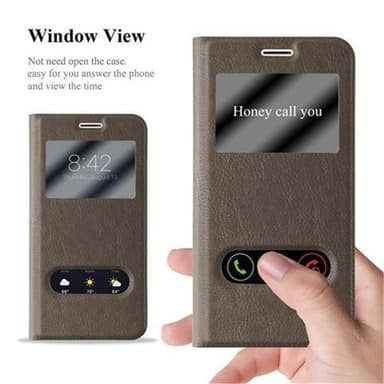 Samsung Galaxy J7 2016 lommebokdeksel cover (brun)