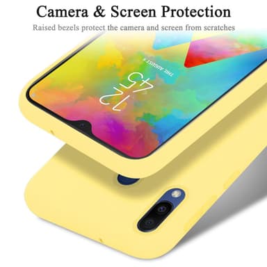 Samsung Galaxy M20 silikondeksel case (gul)