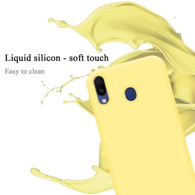 Samsung Galaxy M20 silikondeksel case (gul)