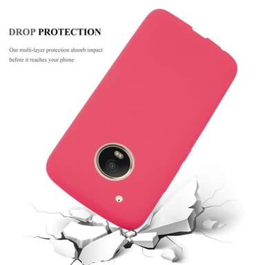 Deksel Motorola MOTO G5 PLUS Silikon cover (rød)