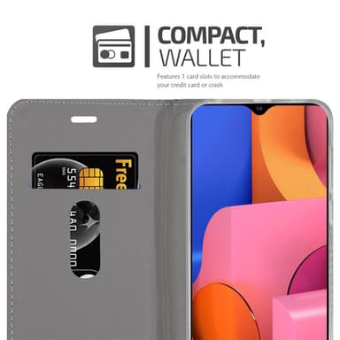 Samsung Galaxy A21 lommebokdeksel etui (grå)