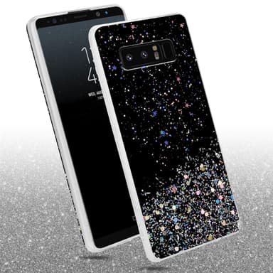 Samsung Galaxy NOTE 8 Silikondeksel Glitter (svart)