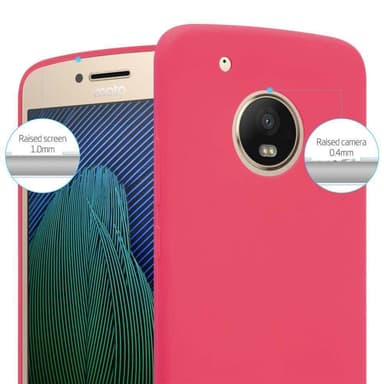Deksel Motorola MOTO G5 PLUS Silikon cover (rød)
