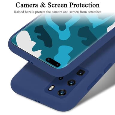 Huawei P40 PRO / P40 PRO+ silikondeksel case (blå)