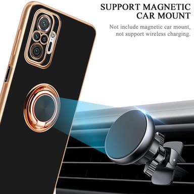 Xiaomi RedMi NOTE 10 PRO silikondeksel case (svart)