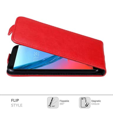 ZTE Blade V9 deksel flip cover (rød)