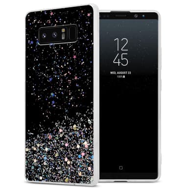 Samsung Galaxy NOTE 8 Silikondeksel Glitter (svart)