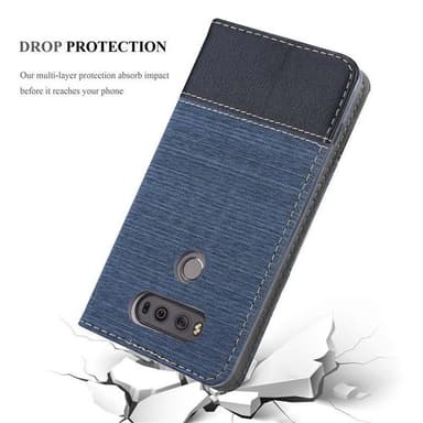 LG V20 lommebokdeksel etui (blå)
