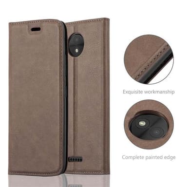 Motorola MOTO C lommebokdeksel case (brun)
