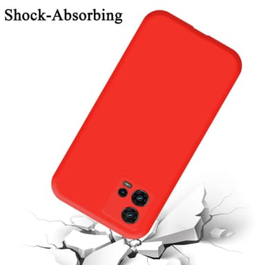 Motorola MOTO G72 silikondeksel case (rød)
