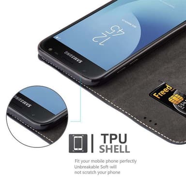Samsung Galaxy J7 2017 Deksel Case Cover (blå)
