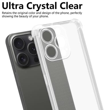 iPhone 15 PRO MAX deksel ultra slim (Genomskinlig)