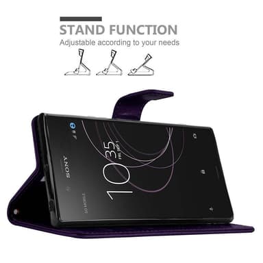 Sony Xperia XZ1 lommebokdeksel Blomster (lilla)