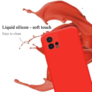 Motorola MOTO G72 silikondeksel case (rød)