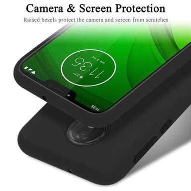 Motorola MOTO G7 POWER silikondeksel case (svart)