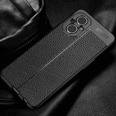 OnePlus Nord N200 5G Deksel Kunstskinn (svart)