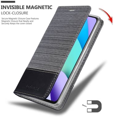 Xiaomi RedMi 10 lommebokdeksel etui (grå)