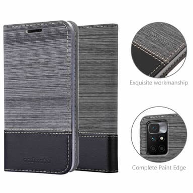 Xiaomi RedMi 10 lommebokdeksel etui (grå)