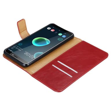 HTC Desire 12 PLUS lommebokdeksel etui (rød)