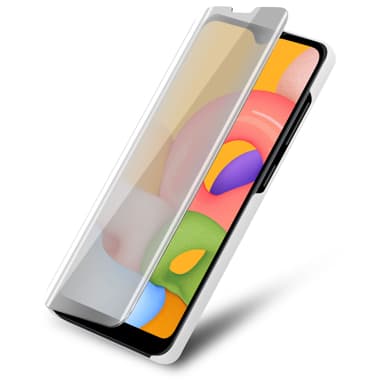 Samsung Galaxy A01 lommebokdeksel etui (sølv)