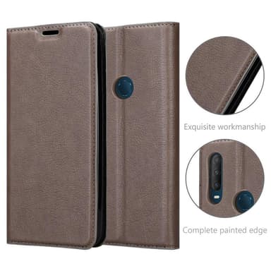 Alcatel 1S 2020 lommebokdeksel case (brun)