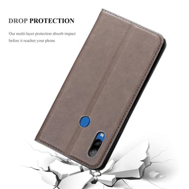 ZTE Blade V10 VITA lommebokdeksel case (brun)