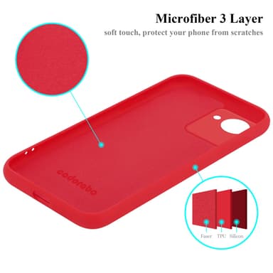Realme C30 / Narzo 50i PRIME silikondeksel case (rød)
