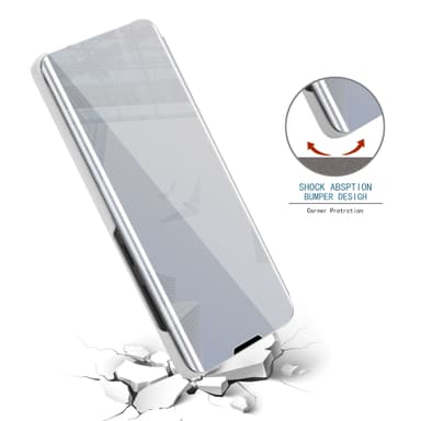 Samsung Galaxy A01 lommebokdeksel etui (sølv)