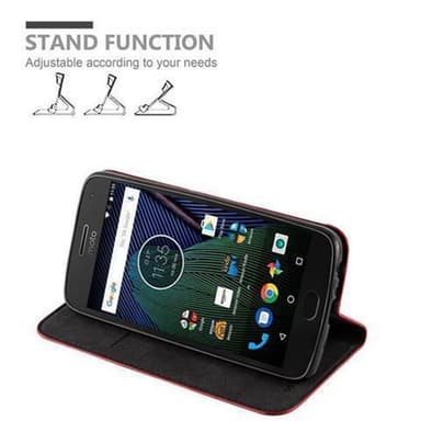 Motorola MOTO G5 PLUS lommebokdeksel case (rød)