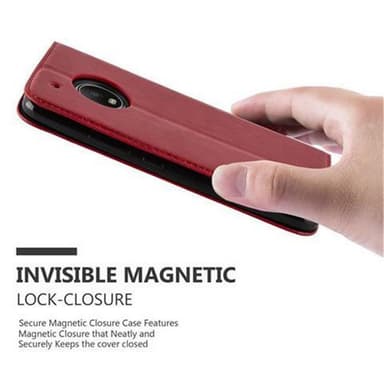 Motorola MOTO G5 PLUS lommebokdeksel case (rød)
