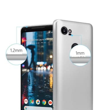 Deksel Google PIXEL 2 XL Case Cover (sølv)