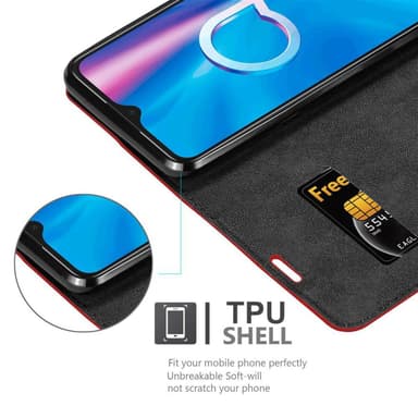 Alcatel 1S 2020 lommebokdeksel case (rød)
