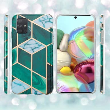 Samsung Galaxy A71 5G lommebokdeksel etui (grønn)