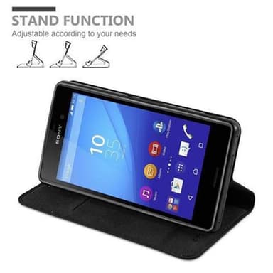 Sony Xperia M4 AQUA lommebokdeksel case (svart)