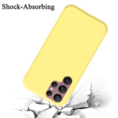 Samsung Galaxy S22 ULTRA silikondeksel case (gul)