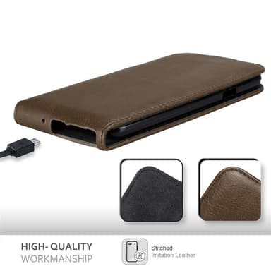 Samsung Galaxy NOTE 3 NEO deksel flip cover (brun)