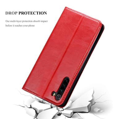 Xiaomi RedMi NOTE 8 lommebokdeksel case (rød)