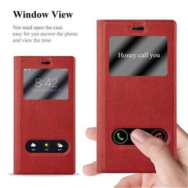 Huawei P8 lommebokdeksel cover (rød)