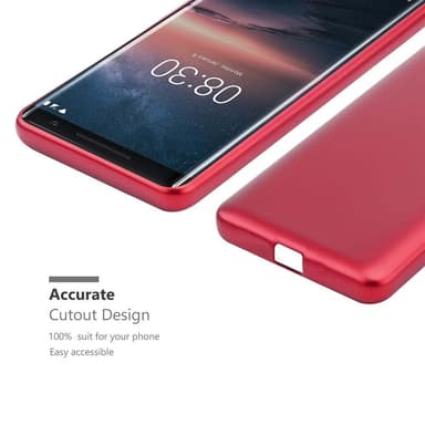 Deksel Nokia 8 Sirocco Case Cover (rød)