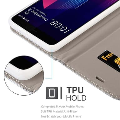 HTC U11 PLUS lommebokdeksel etui (grå)
