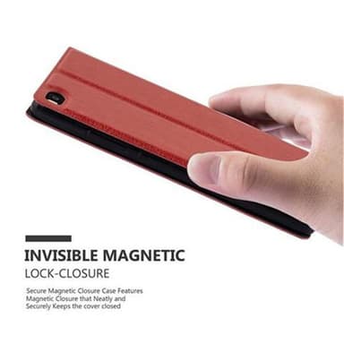 Huawei P8 lommebokdeksel cover (rød)