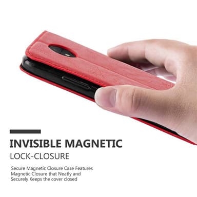 Motorola MOTO C lommebokdeksel case (rød)
