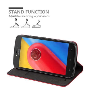Motorola MOTO C lommebokdeksel case (rød)