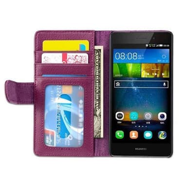 Huawei P8 LITE 2015 lommebokdeksel case (lilla)