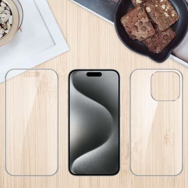 iPhone 15 PRO MAX Deksel 360 Case Cover (Gjennomsiktig)