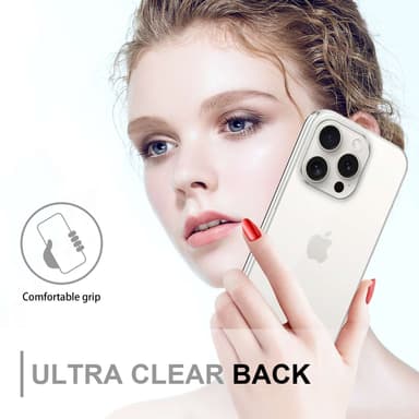 iPhone 15 PRO MAX Deksel 360 Case Cover (Gjennomsiktig)
