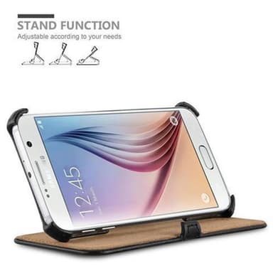 Samsung Galaxy S6 lommebokdeksel case (svart)