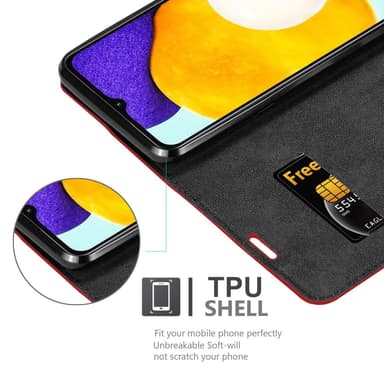 Samsung Galaxy A13 5G lommebokdeksel case (rød)