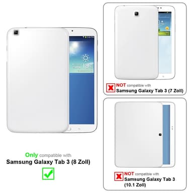 Samsung Galaxy Tab 3 (8 tomme) lommebokdeksel cover